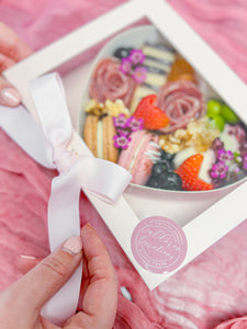 Personal Charcuterie Heart Box