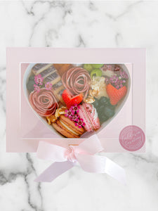 Personal Charcuterie Heart Box