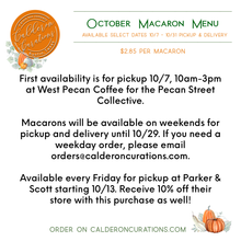 Load image into Gallery viewer, October Specialty Macaron Flavors

